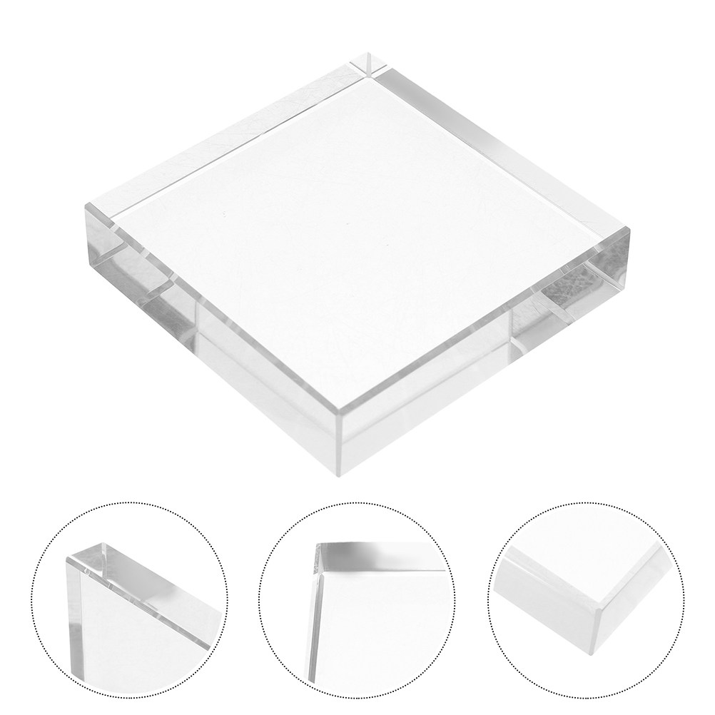 Paper Weight Crystal - Clear Crystal Square Paperweight Heavy Desktop