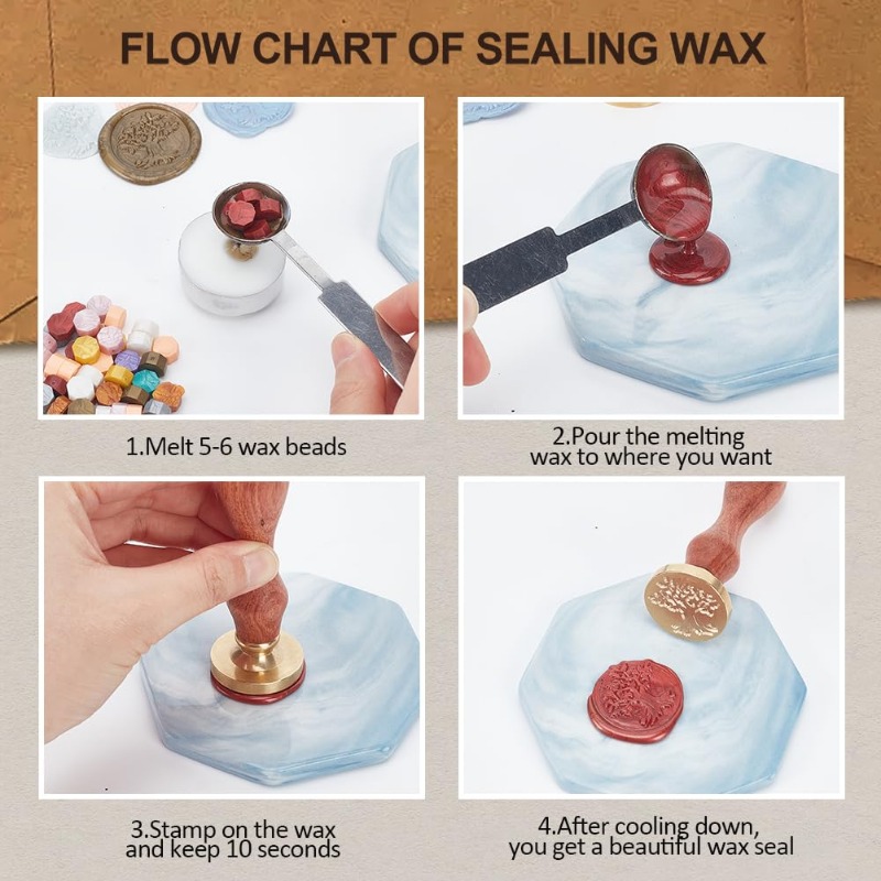 1pc Dragon Sword Wax Seal Stam - огляд і ціна Wax Seal Stamp Set