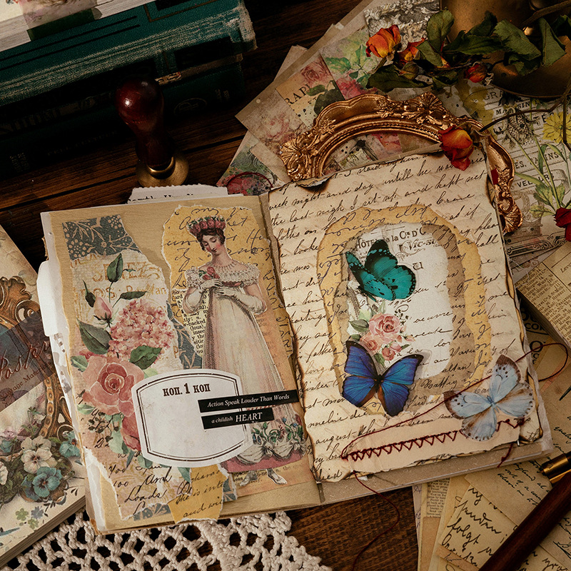100 Sheets Vintage INS Floral  - огляд і ціна Ink Blotter Paper