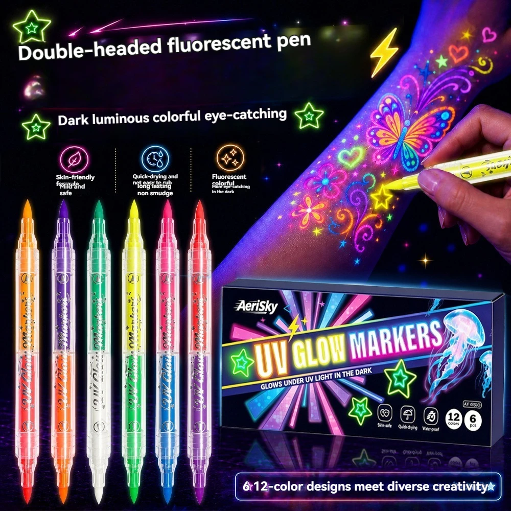 12 Colors Double-ended UV Neon - огляд і ціна Copic Marker Sketch