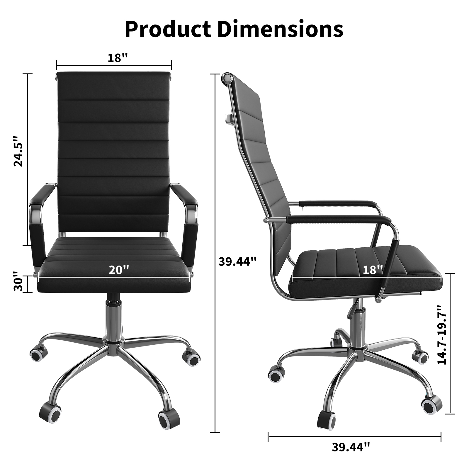 Executive Office Desk Chair, R - огляд і ціна Leather Desk Pad